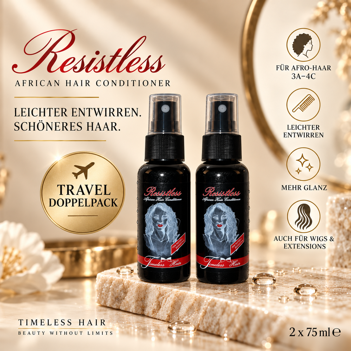Resistless - African hair Conditioner 2x 75ml