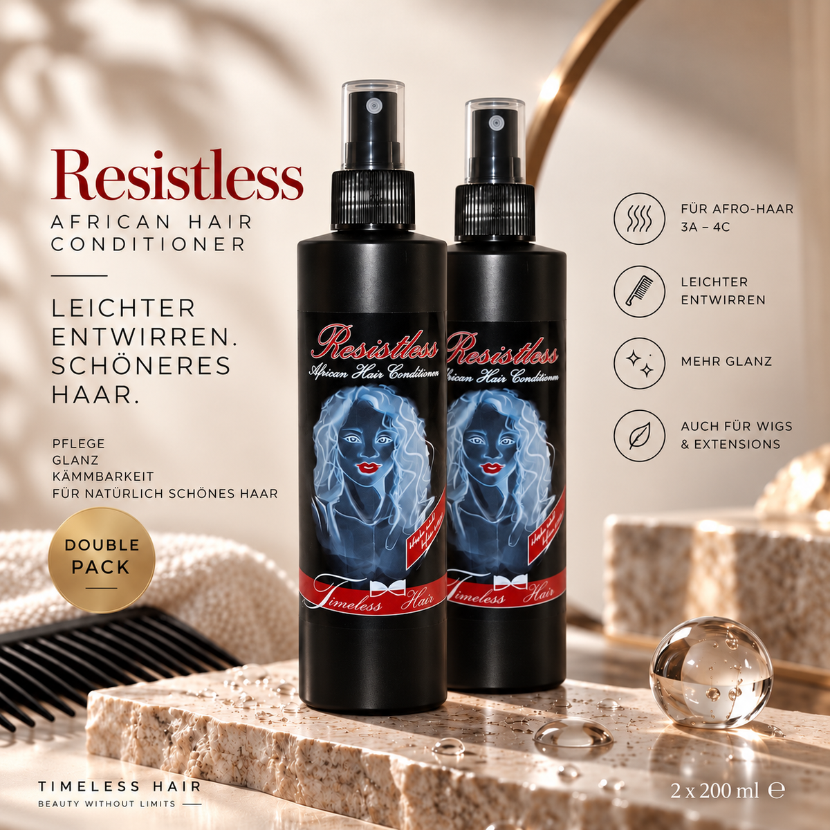 Resistless - African hair Conditioner 2x 200ml